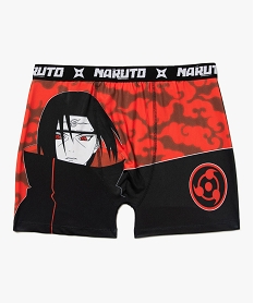 GEMO Boxer homme seconde peau imprimé Sasuke - Naruto Blanc