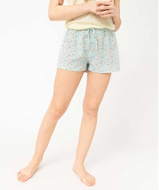 short de pyjama femme ample et fluide a motifs imprimeD516101_1