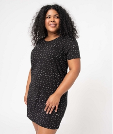 GEMO Chemise de nuit à manches courtes avec motifs femme grande taille Imprimé