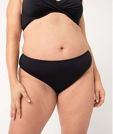 bas de maillot de bain femme grande taille coupe classique noir standard bas de maillots de bainD520101_2