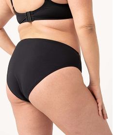 bas de maillot de bain femme grande taille coupe classique noir bas de maillots de bainD520101_3