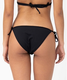 bas de maillot de bain femme avec dentelle sur l’avant noir bas de maillots de bainD520201_2
