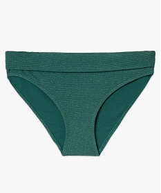 bas de maillot de bain femme paillete forme culotte taille haute vert bas de maillots de bainD520801_4