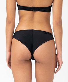 bas de maillot de bain femme forme tanga noirD521301_2