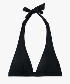 haut de maillot de bain femme forme triangle avec mousses amovibles noir standard haut de maillots de bainD522601_4