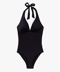 maillot de bain femme une piece a nouer dans le cou noir maillots de bain 1 pieceD523601_4