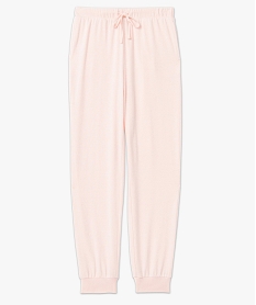 pantalon de pyjama femme en maille fine roseD524701_4