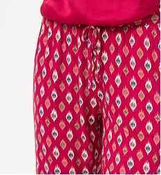 pantalon de pyjama femme a motifs imprime bas de pyjamaD525201_2