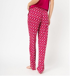 pantalon de pyjama fluide femme imprime bas de pyjamaD525201_3