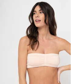 soutien-gorge bandeau avec coussinets amovibles rose soutien-gorge bandeauD525801_1