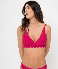 soutien-gorge corbeille effet push-up en dentelle roseD527301_1