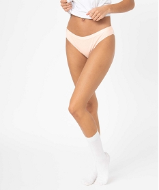 GEMO Culotte femme en maille côtelée (lot de 2) Multicolore