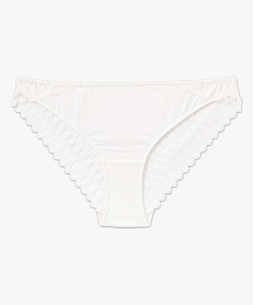 culotte en dentelle et microfibre femme beige culottesD530301_4