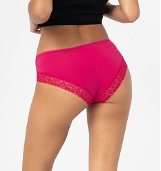 shorty femme en microfibre et dentelle (lot de 2) rose shortiesD531901_2