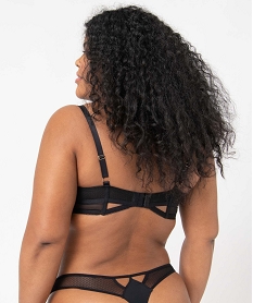 soutien-gorge femme grande taille emboitant a decoupes fantaisie noir sous-vetementsD535701_2