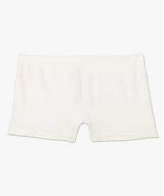 boxer en maille extensible femme beige shortiesD536301_4