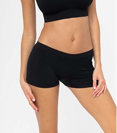 boxer femme en maille extensible noir shortiesD536401_1