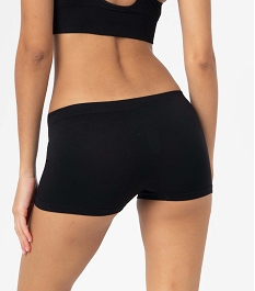 boxer en maille extensible femme noir shortiesD536401_2
