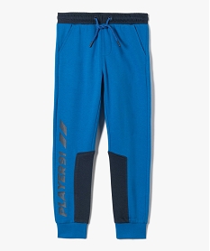 jogging garcon en molleton doux bleu pantalonsD538601_1