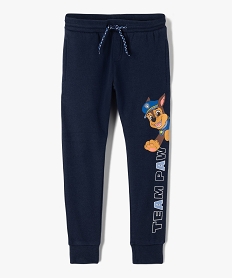 GEMO Pantalon de jogging garçon avec inscription et motif - Pat Patrouille Bleu