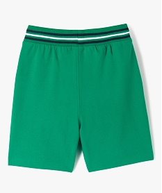 bermuda garcon en maille avec poche contrastante vert shorts bermudas et pantacourtsD539701_3