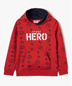 sweat garcon a capuche imprime - spiderman rougeD541401_1