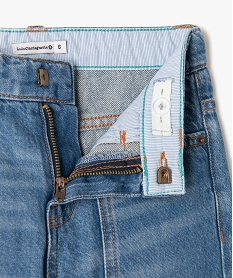 bermuda garcon en jean avec poches plaquees - lulucastagnette grisD543101_2