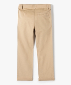 pantalon chino en twill de coton garcon beige pantalonsD544001_3