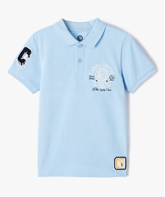 polo garcon a manches courtes avec motifs brodes - camps united bleuD547501_1