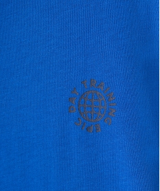 tee-shirt garcon tricolore a manches courtes bleu tee-shirtsD548001_2