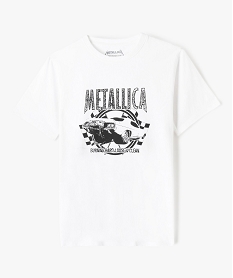 GEMO Tee-shirt garçon avec motif voiture - Metallica Blanc