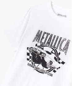 tee-shirt garcon avec motif voiture - metallica blancD549201_2