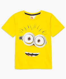 GEMO Tee-shirt garçon à manches courtes avec motif streetwear au dos Blanc