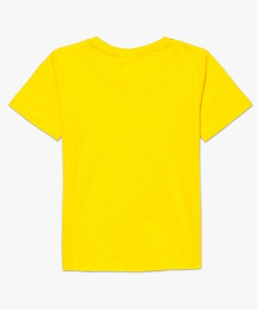tee-shirt garcon a manches courtes avec motif streetwear au dos blancD550101_2