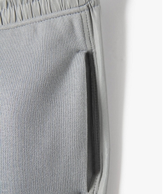 pantalon de jogging garcon avec empiecements sur les cotes gris pantalonsD552901_2