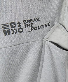 pantalon de jogging garcon avec empiecements sur les cotes grisD552901_3