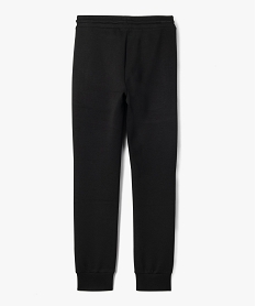 pantalon de jogging garcon en matiere sport a taille elastiquee noirD553001_3