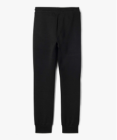 pantalon de jogging garcon en matiere sport a taille elastiquee noir pantalonsD553001_4