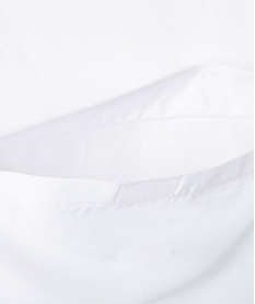 sweat garcon a capuche avec large poche a rabat sur lavant blanc sweatsD553901_3