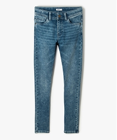 GEMO Jean garçon coupe Skinny coloris délavé bleu standard
