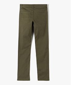 pantalon garcon style jean slim 5 poches vert pantalonsD555801_3