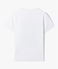 tee-shirt garcon a manches courtes motif skateboard blanc tee-shirtsD558001_3