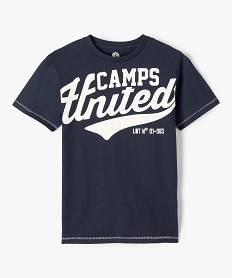 GEMO Tee-shirt avec inscription XXL garçon - Camps United Bleu