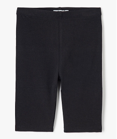 GEMO Legging court cycliste uni fille noir standard