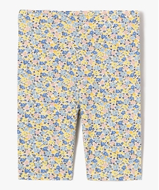 leggings fille coupe courte a motifs fleuris multicoloreD562001_1