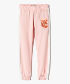 GEMO Pantalon de jogging fille avec bandes contrastantes - Camps United Rose