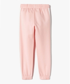 pantalon de jogging fille avec bandes contrastantes - camps united rose pantalonsD562201_4