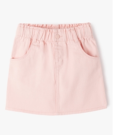 GEMO Jupe fille en toile denim Rose