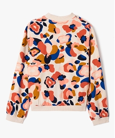 veste fille zippee en viscose imprimee multicolore blousons et vestesD570001_3