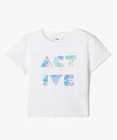 PLUIE BLEU TEE-SHIRT BLANC:40929540016-Coton////